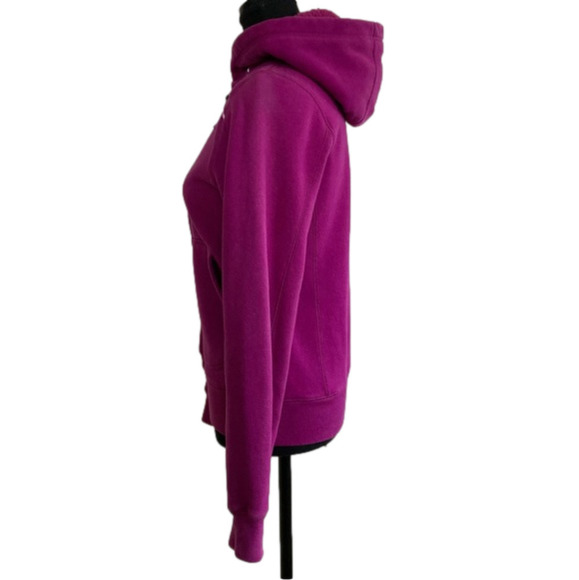 Running Room Fit Wear fuscia pink/purple thick cotton hoodie. Size S - Picture 3 of 10